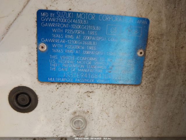 2008 SUZUKI GRAND VITARA JS3TE941684104326 Photo 8