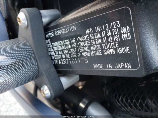 2024 SUZUKI GSX-R600 JS1GN7FA2R7101175 Photo 9