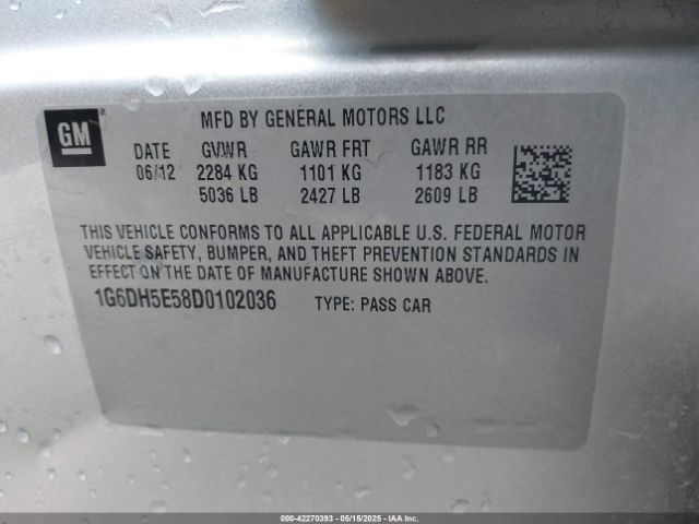 2013 CADILLAC CTS 1G6DH5E58D0102036 Photo 8