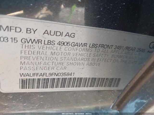 2015 AUDI A4 WAUFFAFL9FN035841 Photo 8