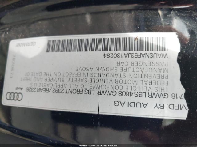 2018 AUDI A5 WAUSNAF53JA130284 Photo 8