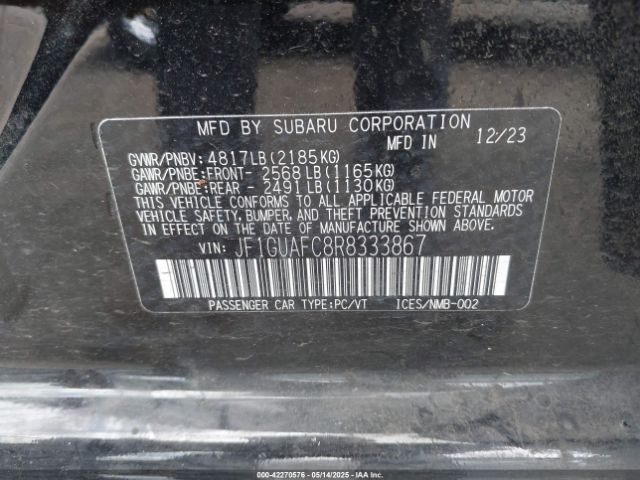JF1GUAFC8R8333867 Subaru na