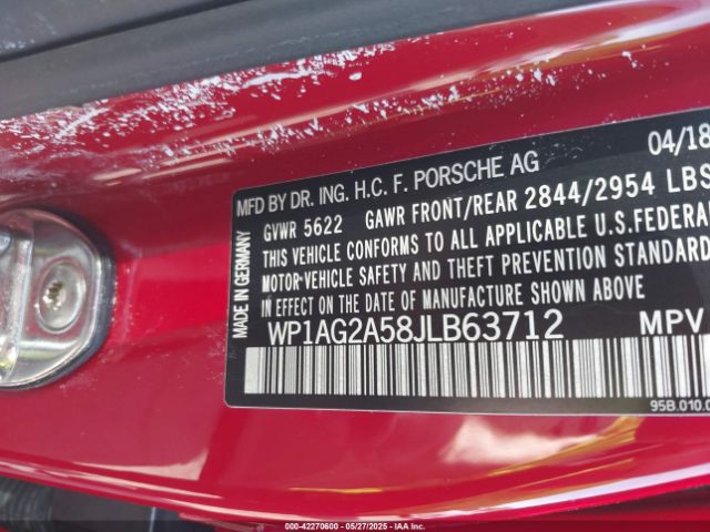 2018 PORSCHE MACAN WP1AG2A58JLB63712 Photo 8