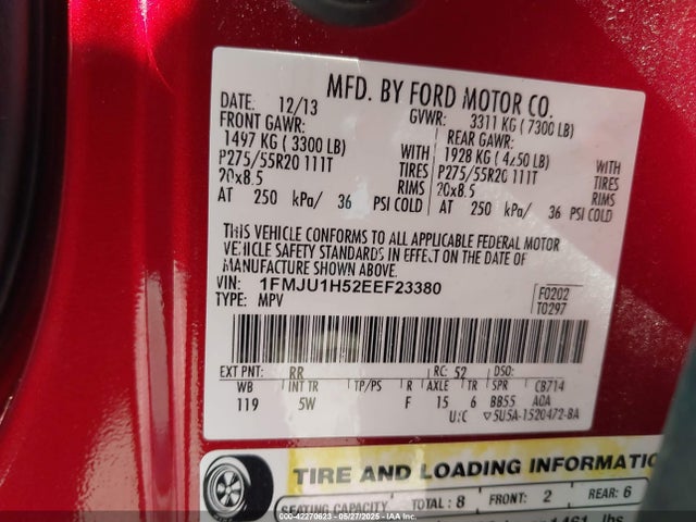1FMJU1H52EEF23380 Ford 2014