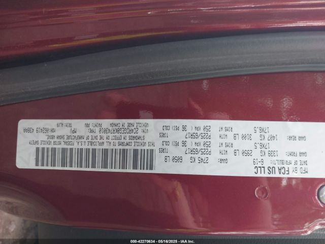 2C4RDGEG8KR743010 Dodge Grand Caravan Gt