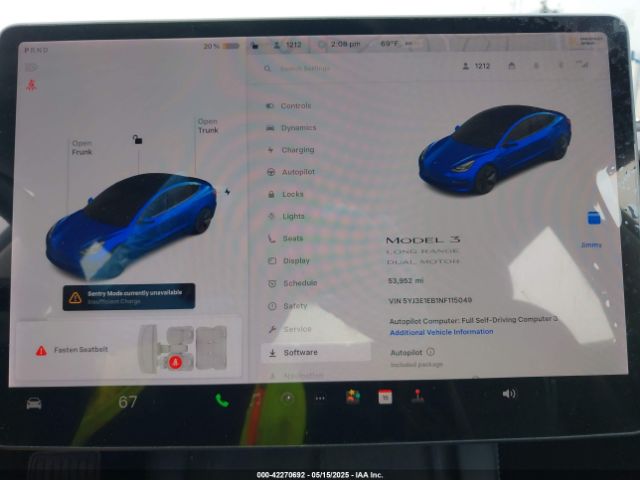 2022 TESLA MODEL 3 5YJ3E1EB1NF115049 Photo 6