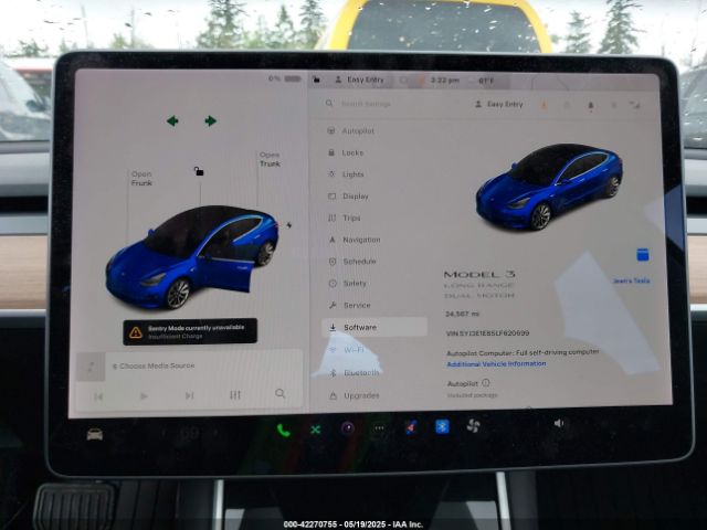 5YJ3E1EB5LF620699 Tesla Model 3 Long Range Dual Motor All-wheel Drive