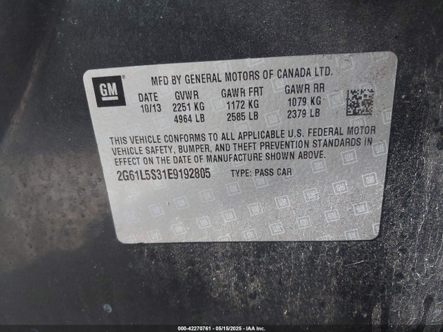 2014 CADILLAC XTS 2G61L5S31E9192805 Photo 8