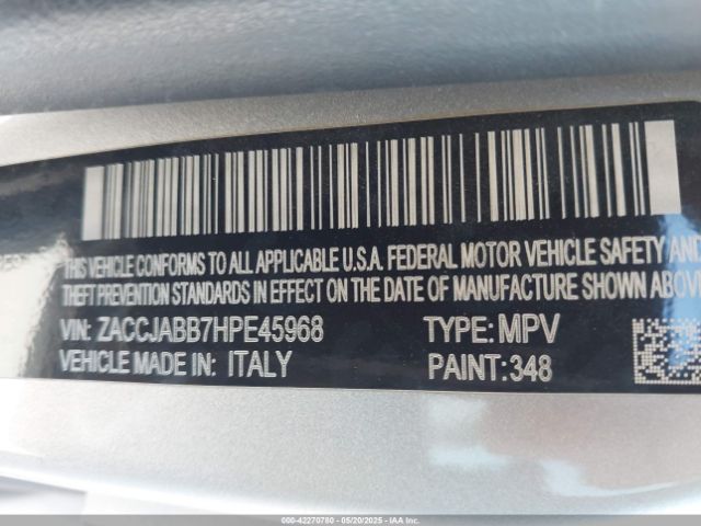 2017 JEEP RENEGADE ZACCJABB7HPE45968 Photo 8