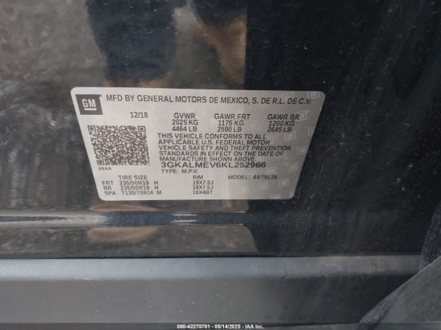 2019 GMC TERRAIN 3GKALMEV6KL252966 Photo 8