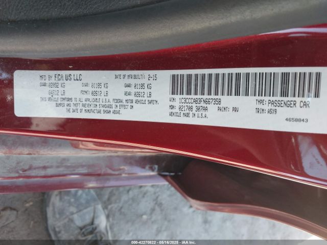 2015 CHRYSLER 200 1C3CCCAB3FN667358 Photo 8