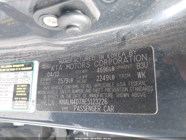 KNALN4D78E5123226 KIA v6 gdi lambda ii