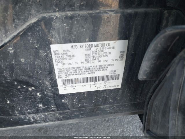 2016 FORD EDGE 2FMPK4K92GBC64398 Photo 8
