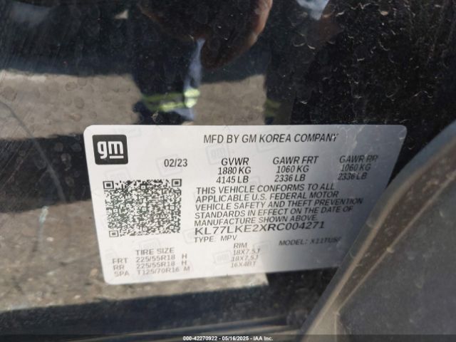 2024 CHEVROLET TRAX KL77LKE2XRC004271 Photo 8