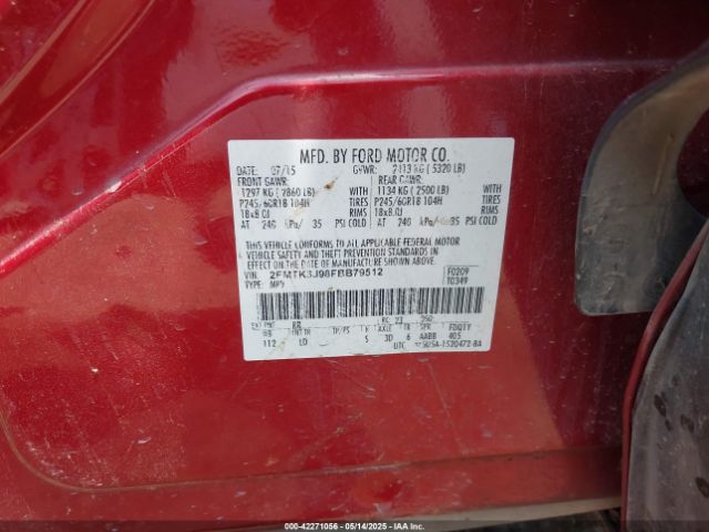 2015 FORD EDGE 2FMTK3J98FBB79512 Photo 8