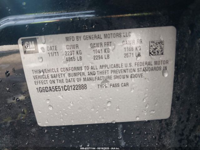 2012 CADILLAC CTS 1G6DA5E51C0122888 Photo 8