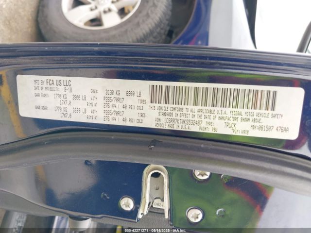 1C6RR7KT0KS532487 RAM 1500