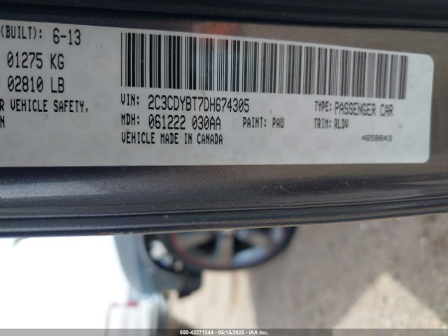 2013 DODGE CHALLENGER 2C3CDYBT7DH674305 Photo 8
