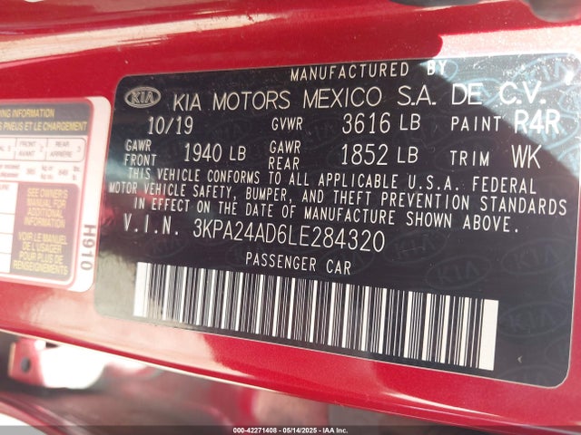 3KPA24AD6LE284320 KIA gammaii 1.6mpi+cvt