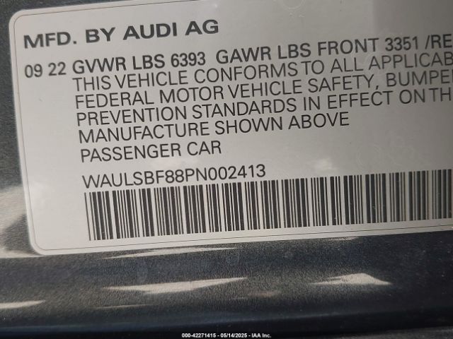 2023 AUDI S8 WAULSBF88PN002413 Photo 8