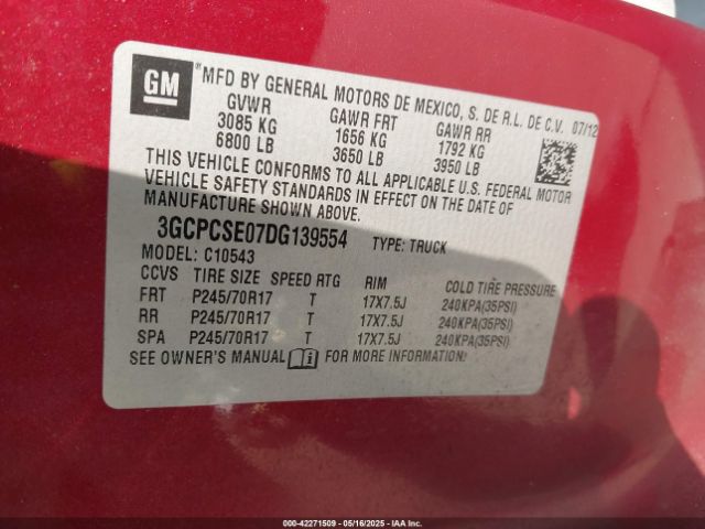 2013 CHEVROLET SILVERADO 1500 3GCPCSE07DG139554 Photo 8