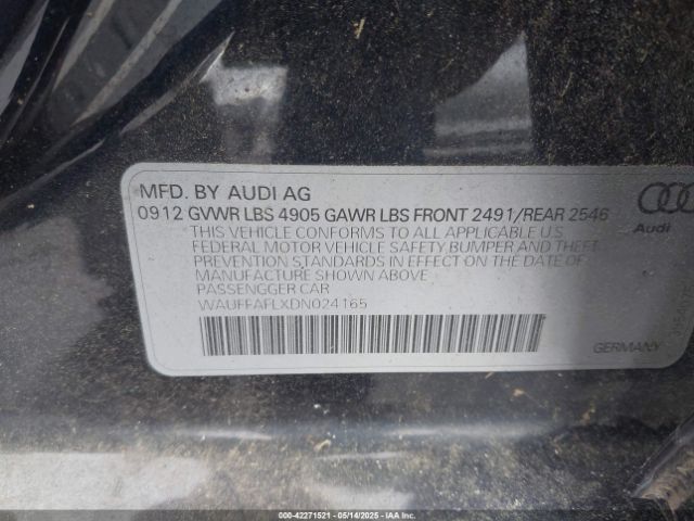 2013 AUDI A4 WAUFFAFLXDN024165 Photo 8