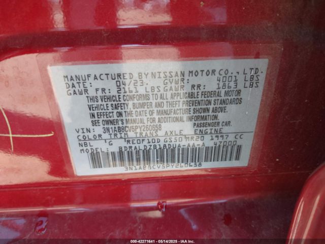 2023 NISSAN SENTRA 3N1AB8CV5PY260658 Photo 8