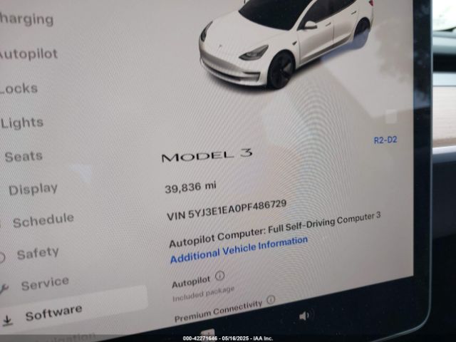5YJ3E1EA0PF486729 Tesla Model 3 Rear-wheel Drive