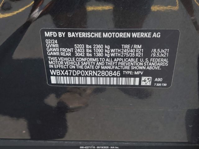 WBX47DP0XRN280846 BMW X3 Sdrive30i