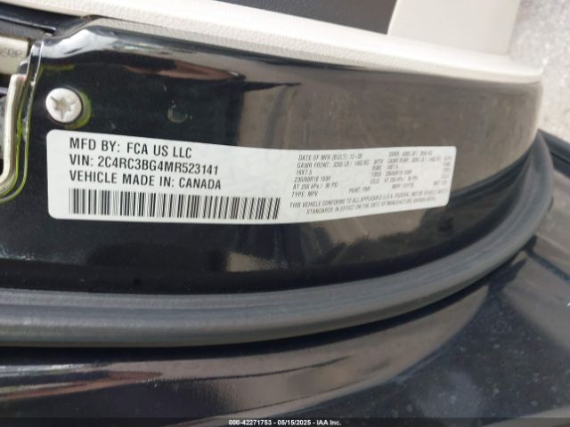 2021 CHRYSLER PACIFICA 2C4RC3BG4MR523141 Photo 8