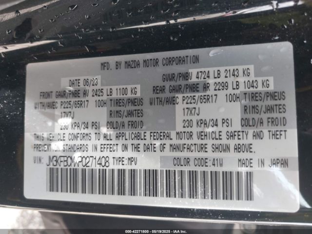 JM3KFBCMXP0271408 Mazda Cx-5 2.5 S Preferred
