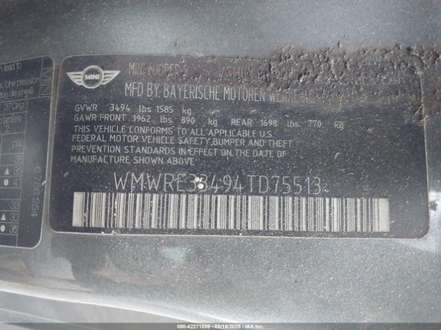2004 MINI COOPER S WMWRE33494TD75513 Photo 8