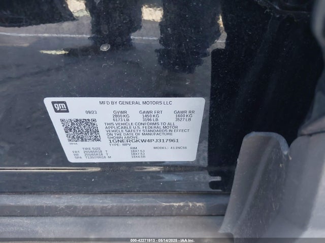 1GNERGKW4PJ317961 Chevrolet lfy