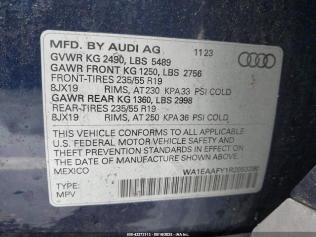 2024 AUDI Q5 WA1EAAFY1R2053260 Photo 8