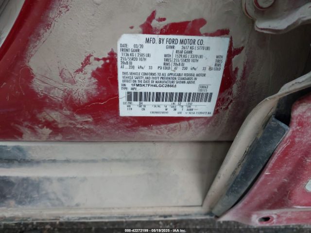 1FMSK7FH4LGC28664 Ford Explorer Limited