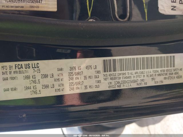 2016 JEEP COMPASS 1C4NJDBBXGD509847 Photo 8
