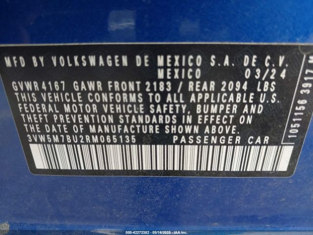 2024 VOLKSWAGEN JETTA 3VW5M7BU2RM065135 Photo 8