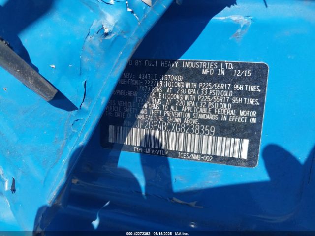 2016 SUBARU CROSSTREK JF2GPABCXG8238359 Photo 8