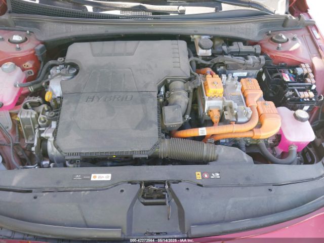 KMHLM4AJXPU042660 Hyundai Elantra Hybrid Blue