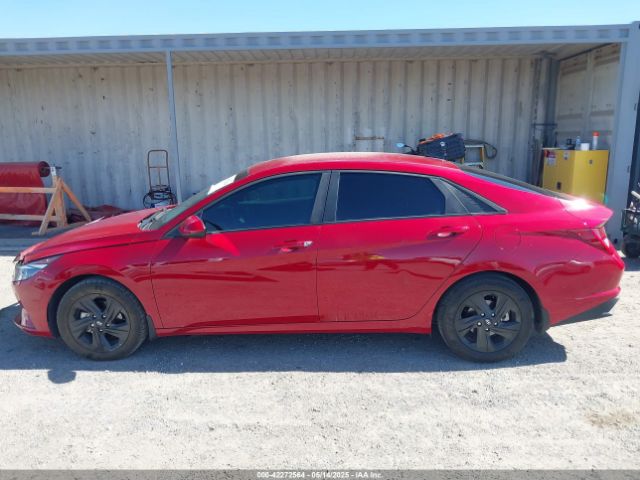 KMHLM4AJXPU042660 Hyundai Elantra Hybrid Blue