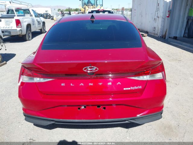 KMHLM4AJXPU042660 Hyundai Elantra Hybrid Blue