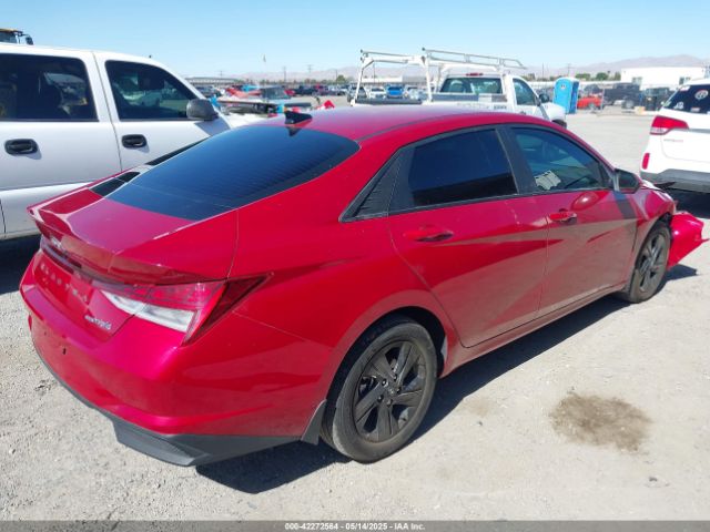 KMHLM4AJXPU042660 Hyundai Elantra Hybrid Blue