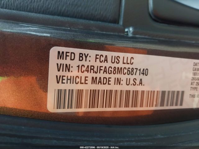 2021 JEEP GRAND CHEROKEE 1C4RJFAG8MC687140 Photo 8
