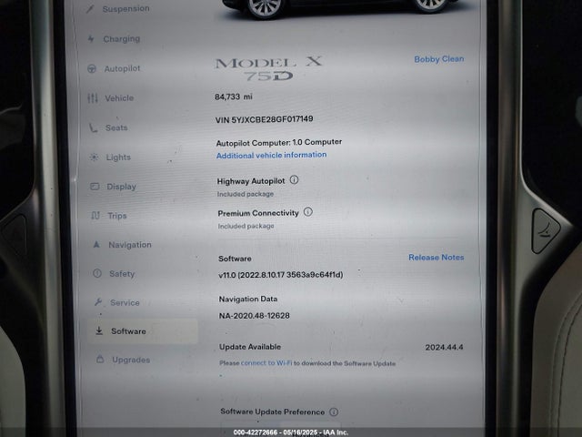 2016 TESLA MODEL X 5YJXCBE28GF017149 Photo 6