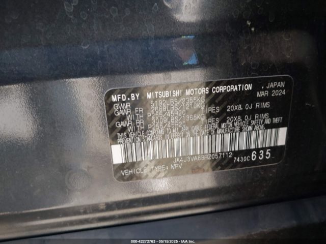 2024 MITSUBISHI OUTLANDER JA4J3VA88RZ057112 Photo 8