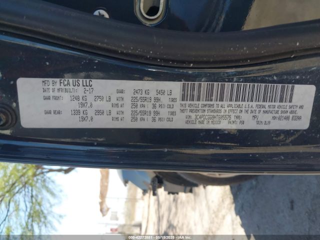 3C4PDCGG9HT605575 Dodge Journey Crossroad Plus
