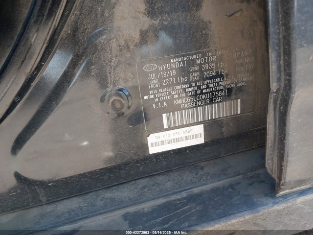 KMHC65LC0KU175841 Hyundai 2019