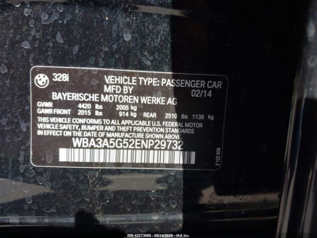 WBA3A5G52ENP29732 BMW 328I