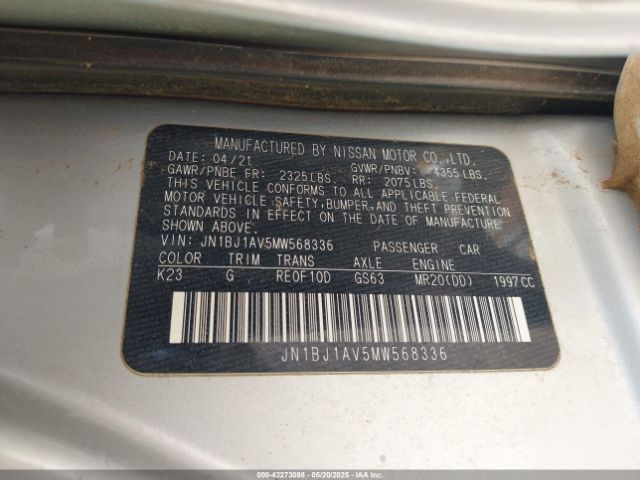 JN1BJ1AV5MW568336 Nissan Rogue Sport S Fwd Xtronic Cvt