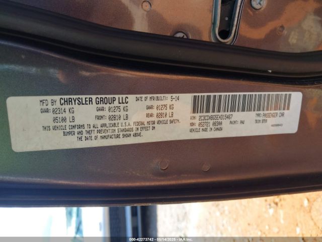 2C3CDXBG5EH315467 Dodge Charger Se